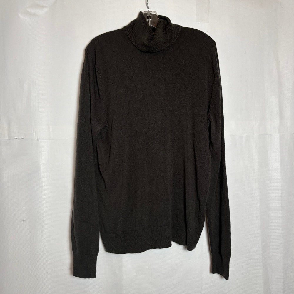 Talbots Womens Brown Turtleneck Sweater Long Sleeve Acrylic Knit Size L Soft